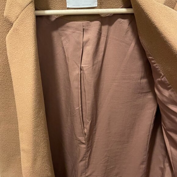 OAK + FORT Single Breasted Coat - Brown - Size S - Picture 4 of 7
